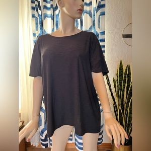 Old Navy Active Heather Grey Butterfly Drop Sleeve Top Size XXL